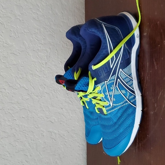 EUC. Reebok Crossfit, Mens Size 7.5 Neon Athletic Running Training Sneakers - Picture 5 of 12